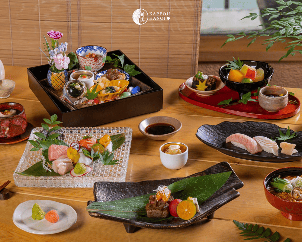 Những món ăn tinh tế được tạo tác bởi bàn tay nghệ nhân Nhật Bản tài hoa (Nguồn: Kappou Hanoi Restaurant)